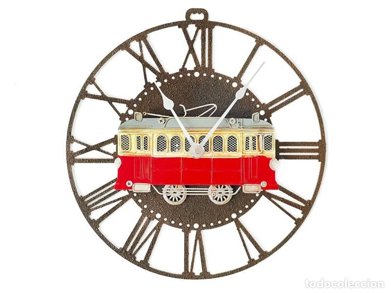 Vintage: Rel&oacute;gio de parede r&uacute;stico; com modelo de el&eacute;trico 3D - Pop Art (1460)
