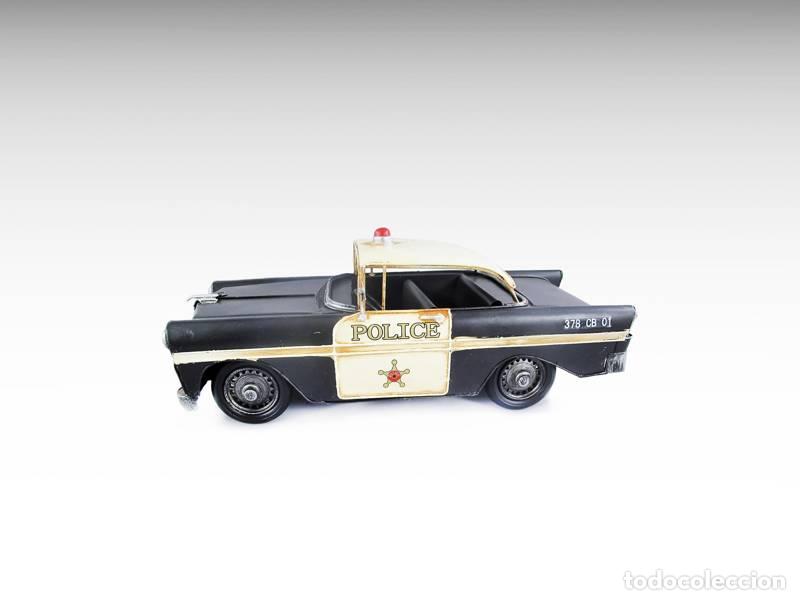 Vintage: Modelo de metal - Carro de pol&iacute;cia vintage (1356)