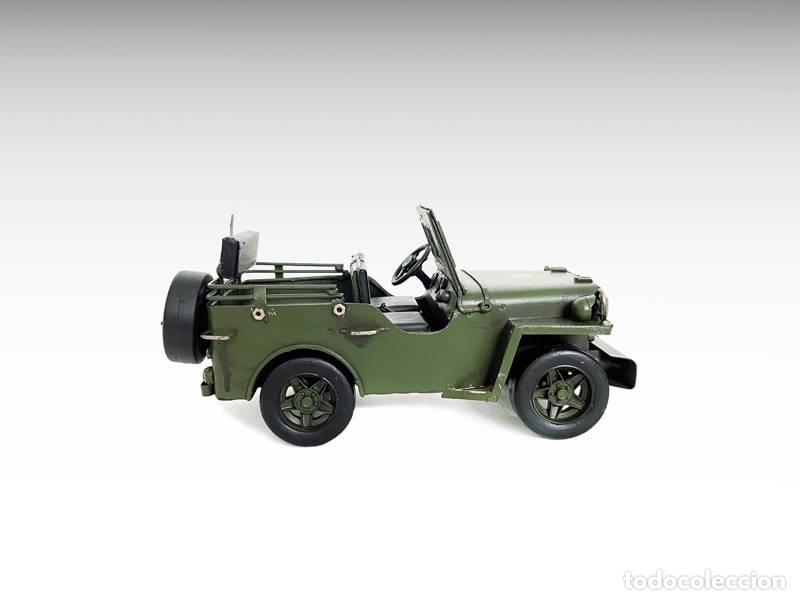Vintage: Modelo de metal - Jeep militar colecion&aacute;vel - Willys MB; modelo do ex&eacute;rcito dos EUA (1319)
