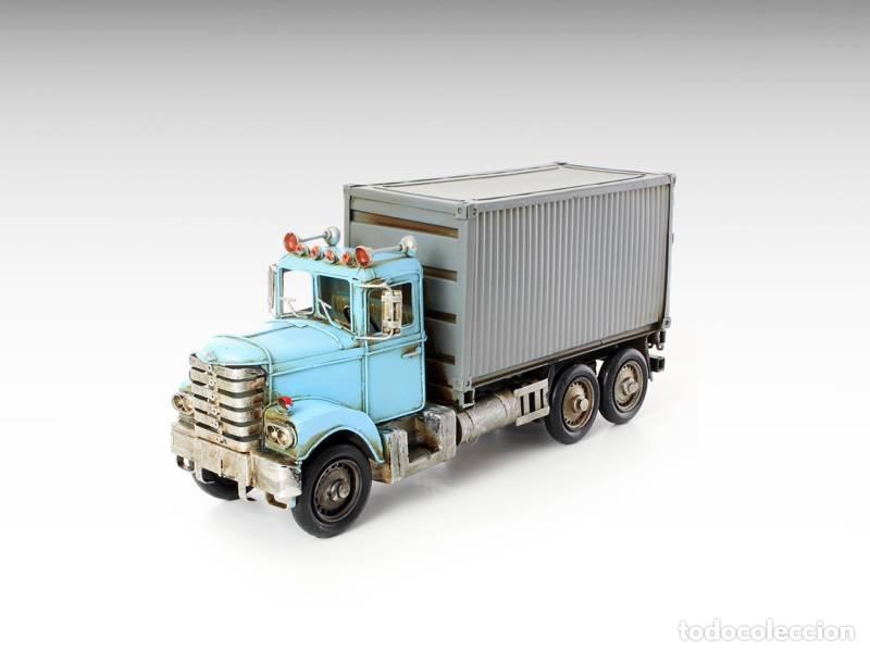 Vintage: Modelo de metal - Cami&atilde;o contentor vintage (1407)