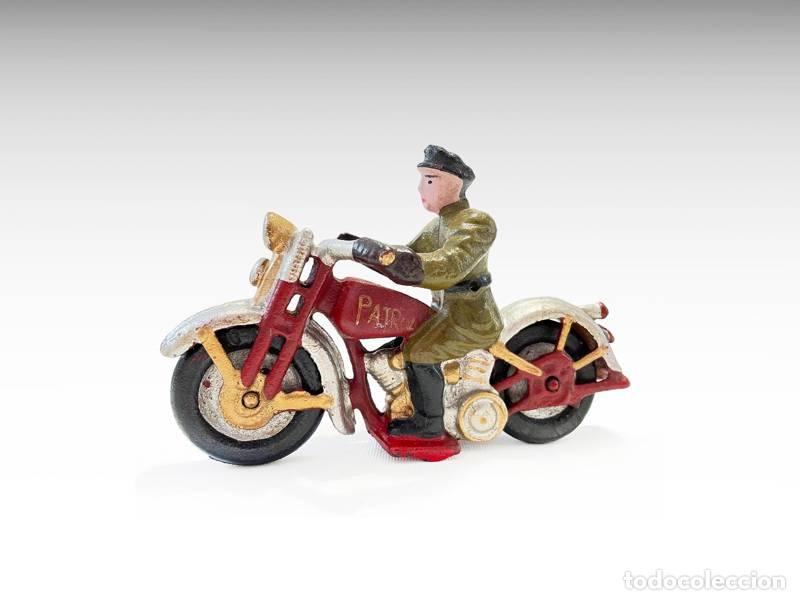 Vintage: Modelo de metal - Mota do ex&eacute;rcito vintage em ferro fundido (brinquedo) (1325)