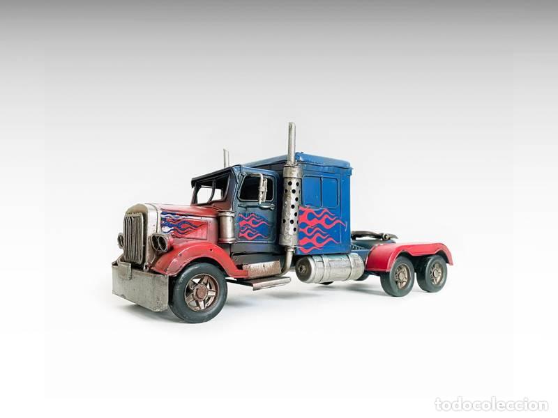 Vintage: Modelo de metal - Semi-caminh&atilde;o americano (modelo de escala) (1377)