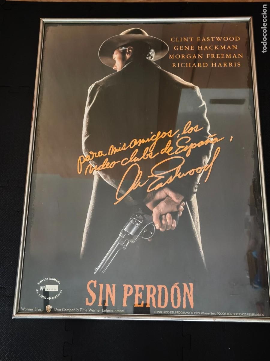 Vintage: sin perdon, cartel edicion limitada 1000 ejemplares n&ordm; 369