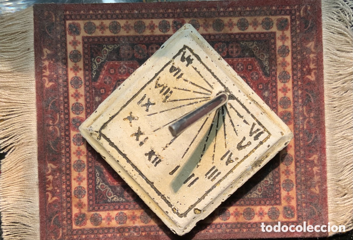 Vintage: PEQUE&Ntilde;O RELOJ DE SOL DE PIEDRA - Foto 6