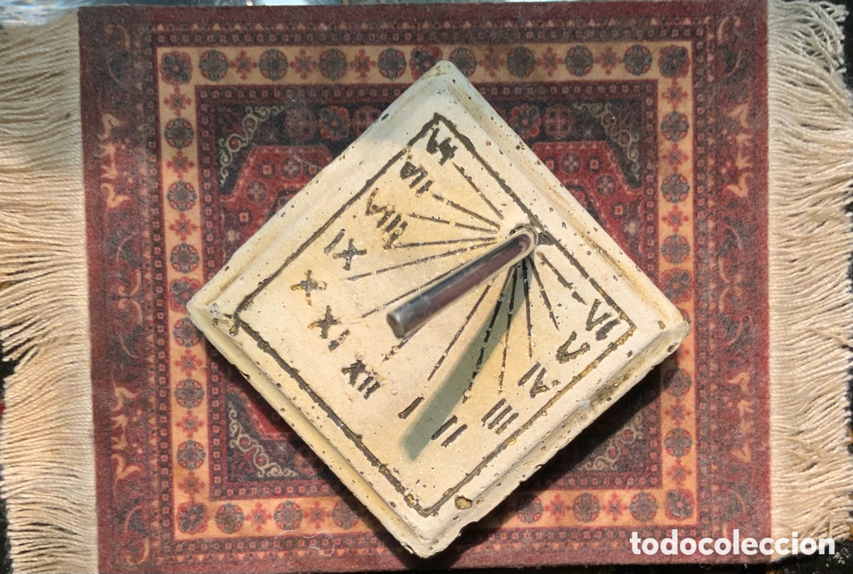 Vintage: PEQUE&Ntilde;O RELOJ DE SOL DE PIEDRA - Foto 7