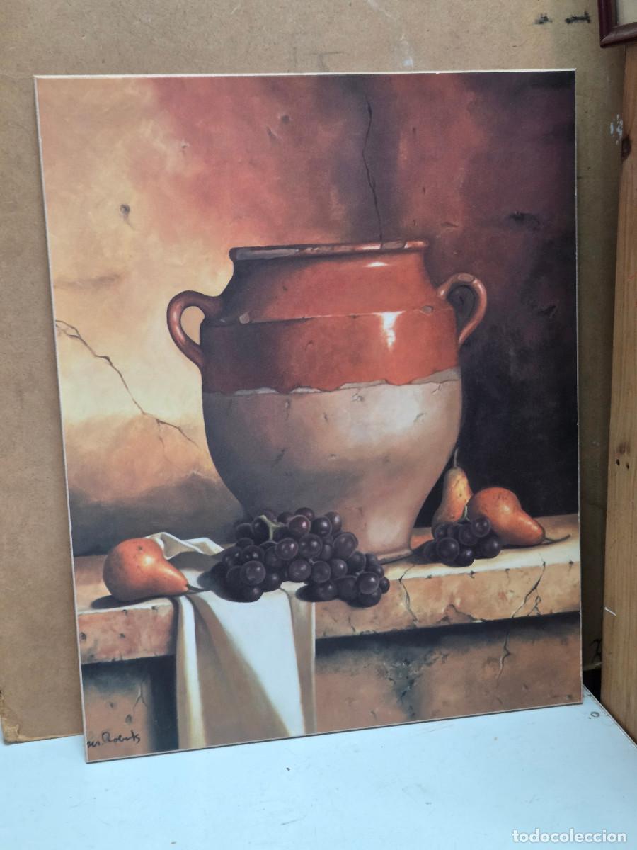 Vintage: cuadro con lamina bodegon - Foto 2