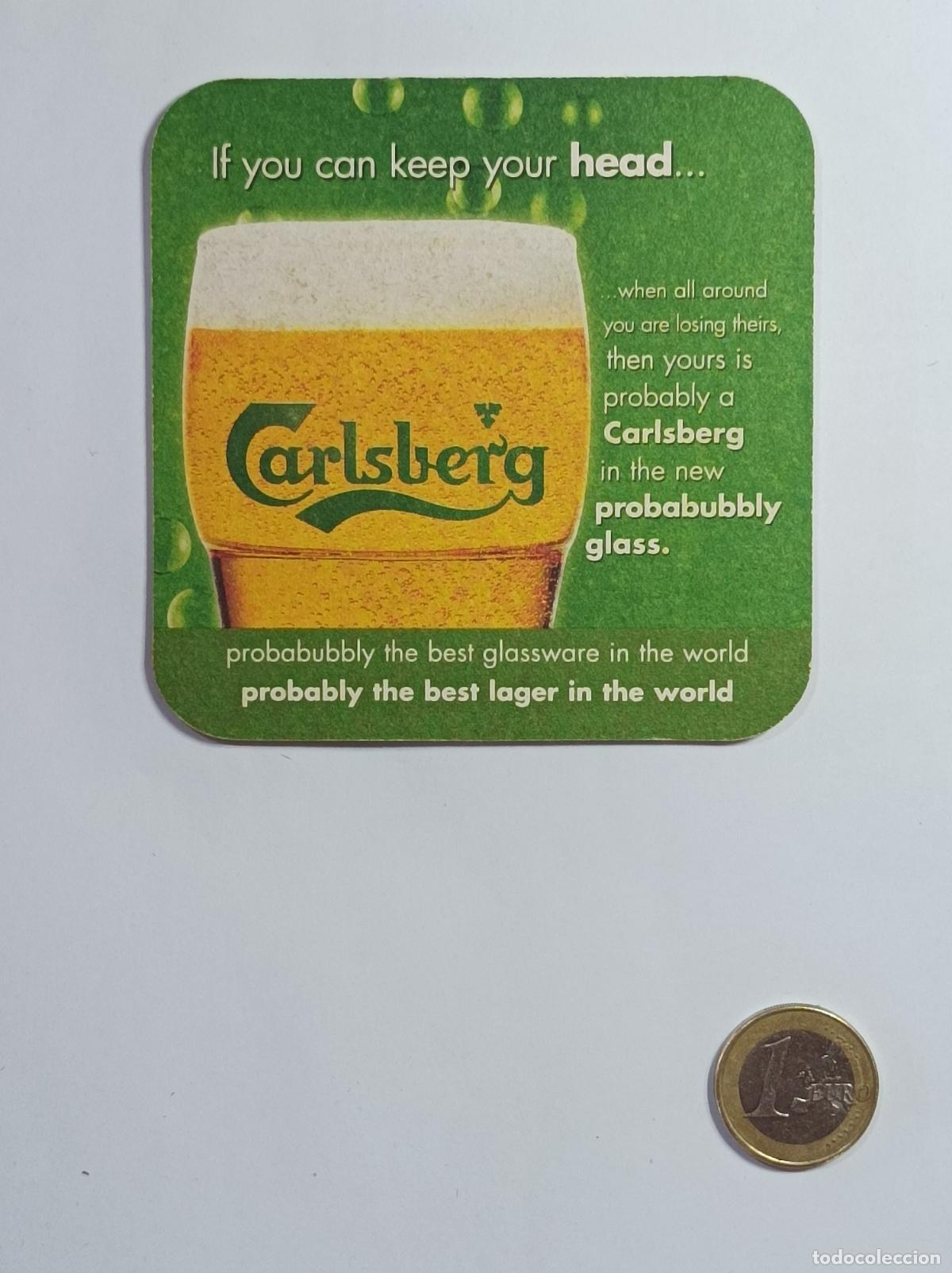 Vintage: CARLSBERG. POSAVASOS CERVEZA PUBLICIDAD.