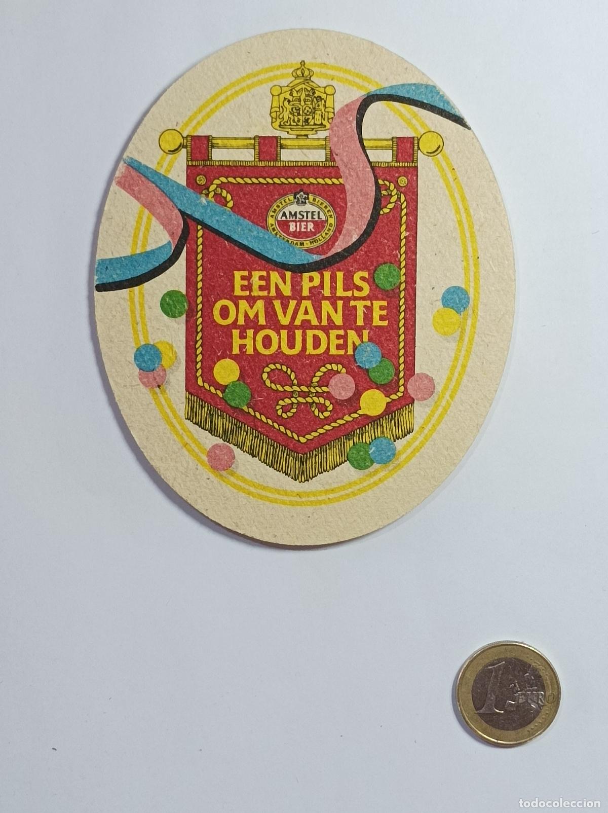 Vintage: AMSTEL. POSAVASOS CERVEZA PUBLICIDAD.