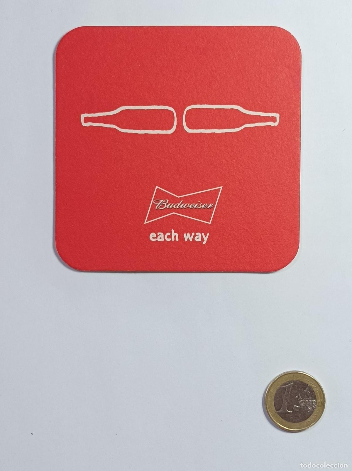 Vintage: BUDWEISER. POSAVASOS CERVEZA PUBLICIDAD.