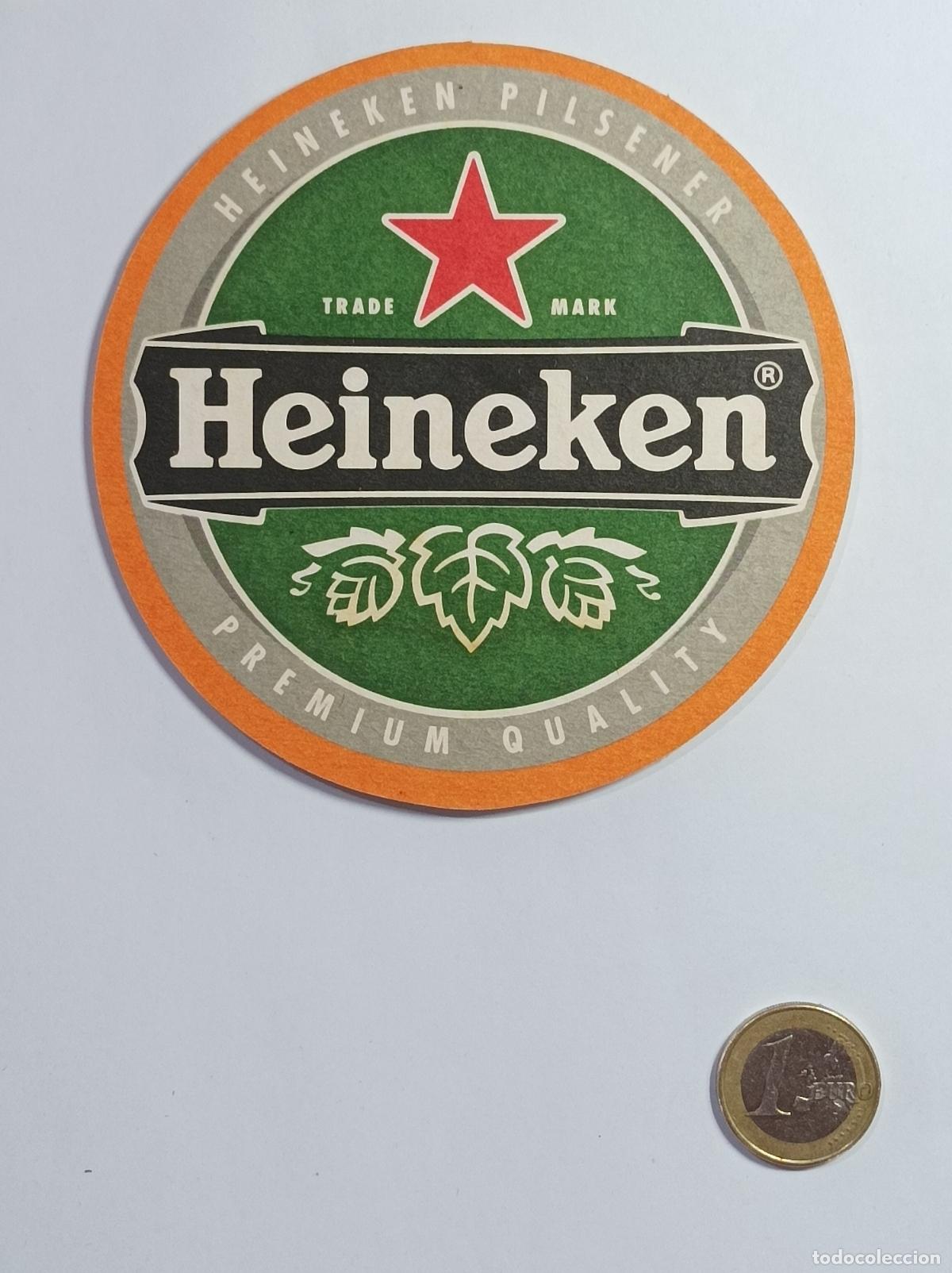 Vintage: HEINEKEN. POSAVASOS CERVEZA PUBLICIDAD.