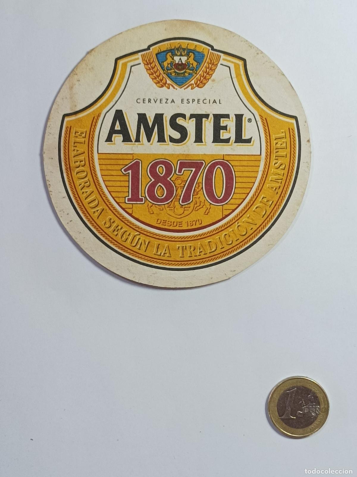 Vintage: AMSTEL. POSAVASOS CERVEZA PUBLICIDAD.