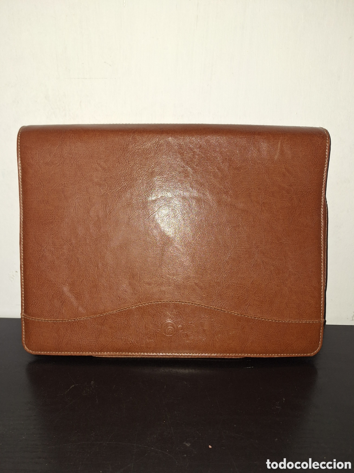 Vintage: Carpeta portanotas efecto cuero