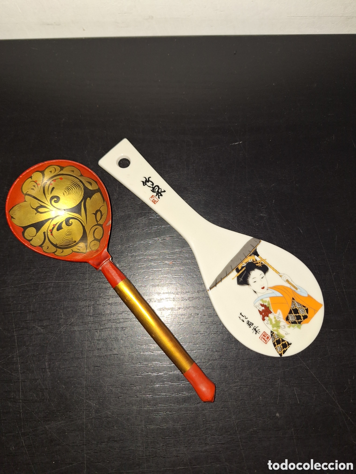 Vintage: Lote de 2cucharas decorativas orientales