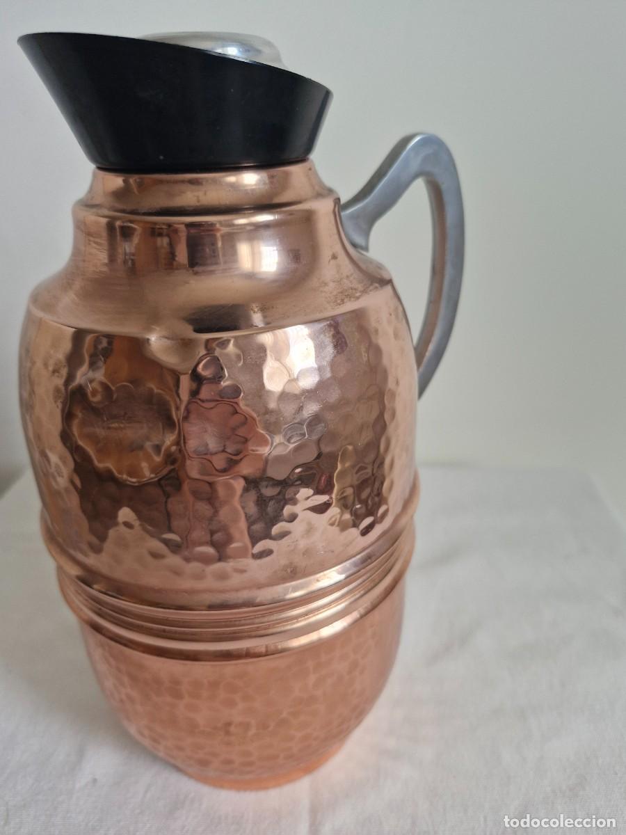 Vintage: JARRA TERMO EN COBRE MARTILLADO &rdquo;ISOBEL&rdquo; BELGIUM