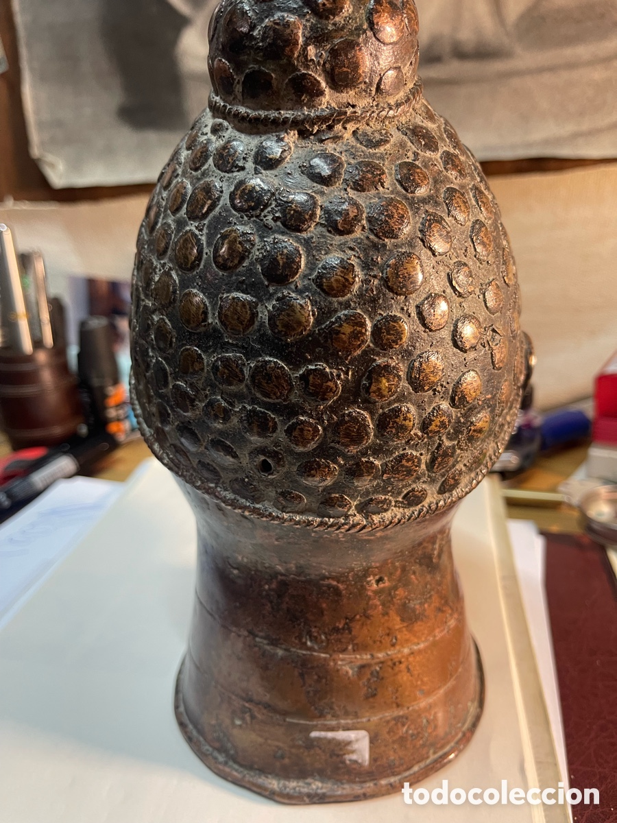 Vintage: Cabeza bronce Nigeria - Foto 2