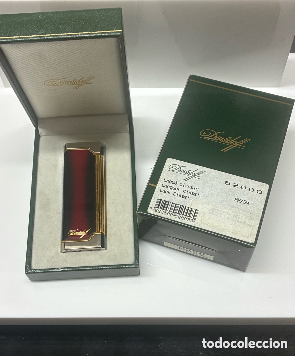 Vintage: Encendedor DAVIDOFF lacado cl&aacute;sico vintage
