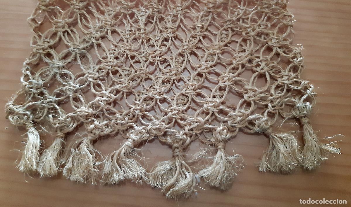 Vintage: BOLSA DE RAFIA PARA LA COMPRA - HECHA A MANO - PERFECTO ESTADO