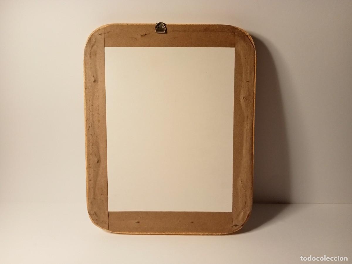 Vintage: CUADRO P&Aacute;JARO MADERA - Foto 3