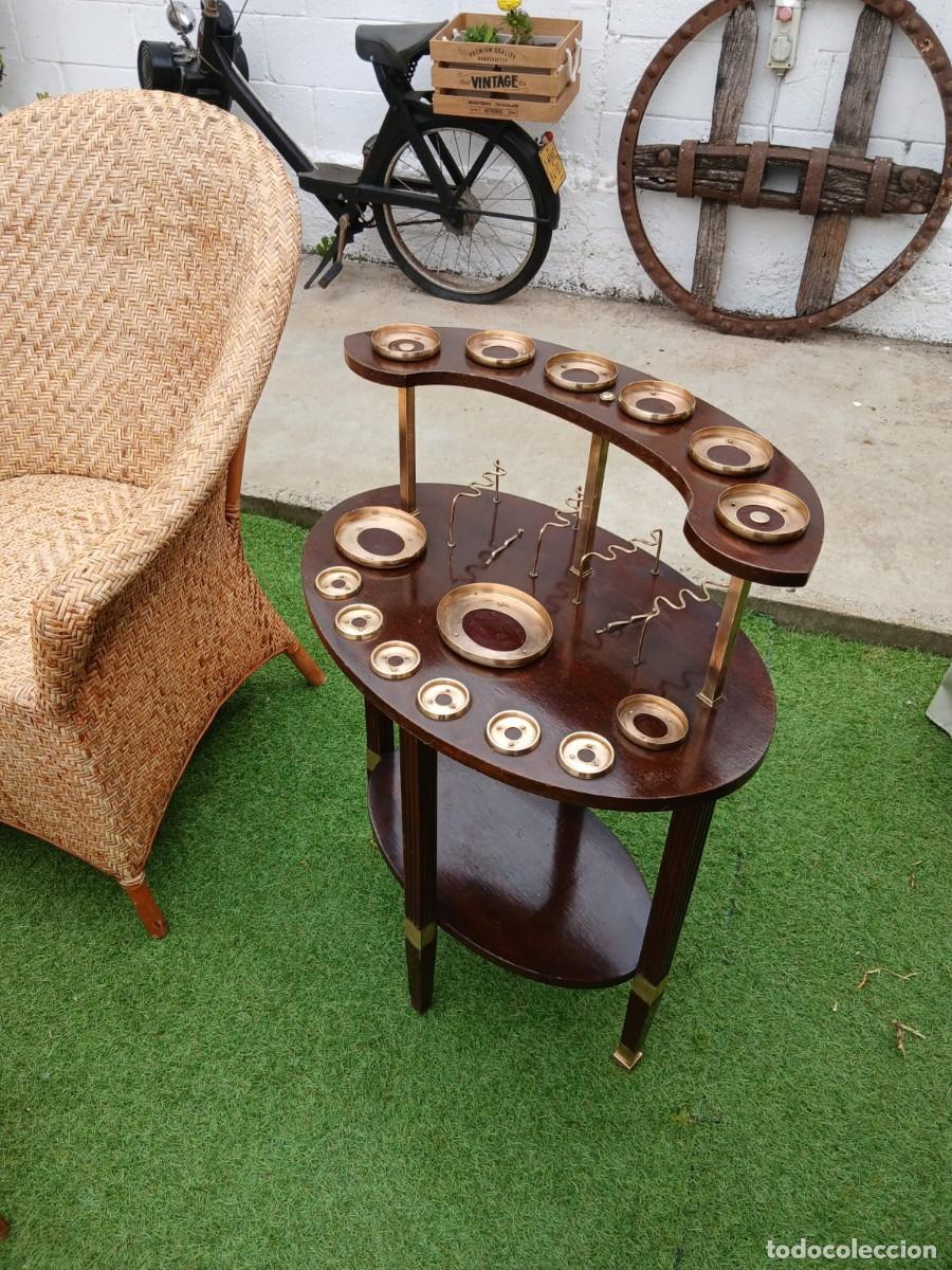 Vintage: ANTIGUO MUEBLE BAR LATON MADERA