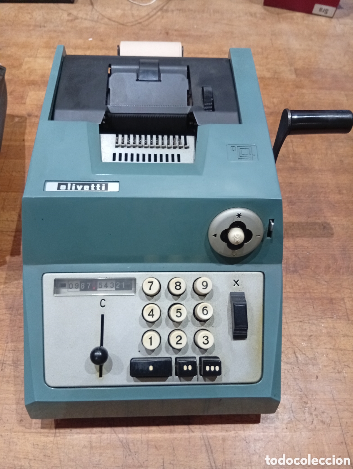 Vintage: Calculadora,m&aacute;quina registradora vintage olivetti