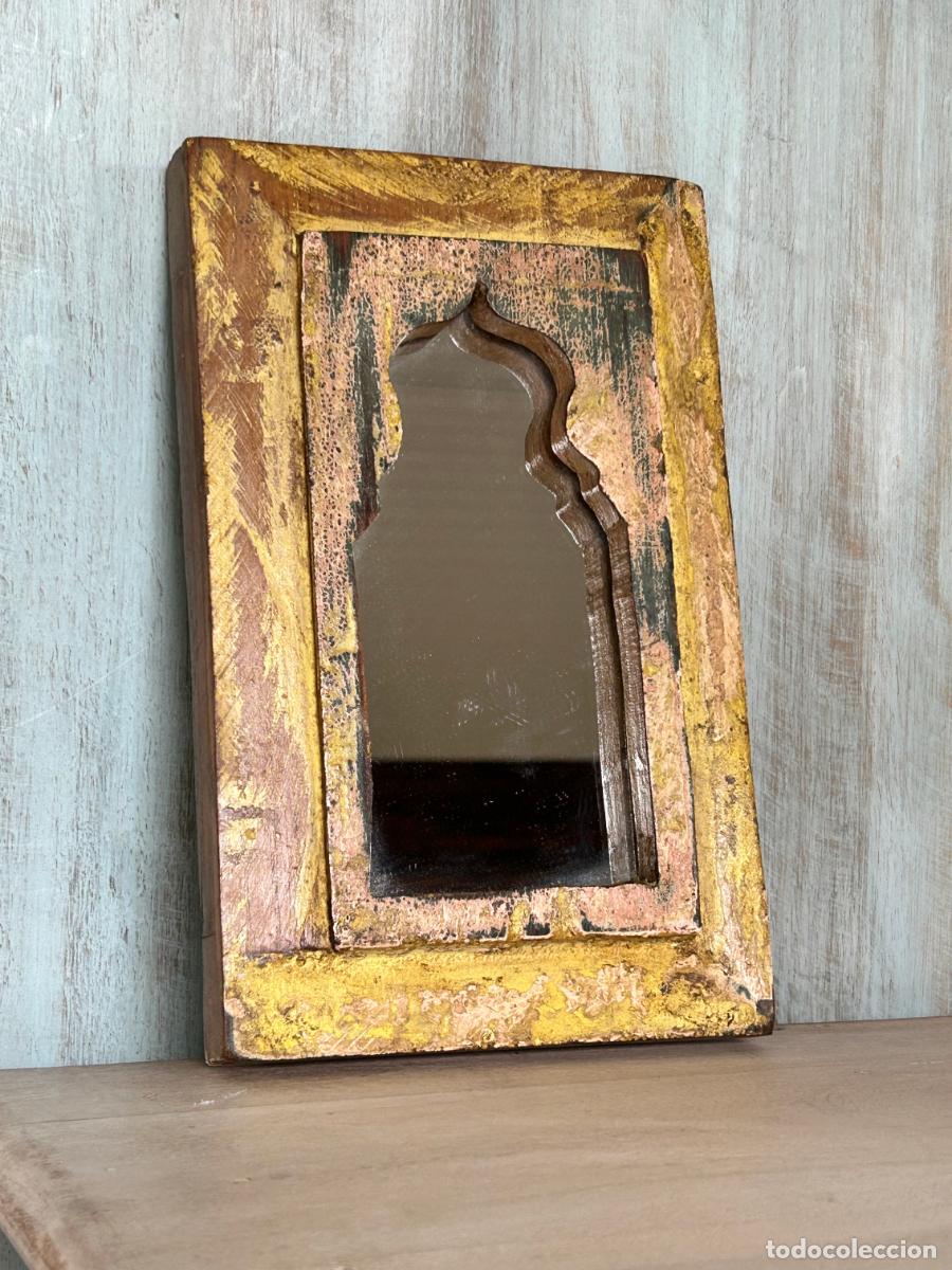 Vintage: Antiguo espejito de India