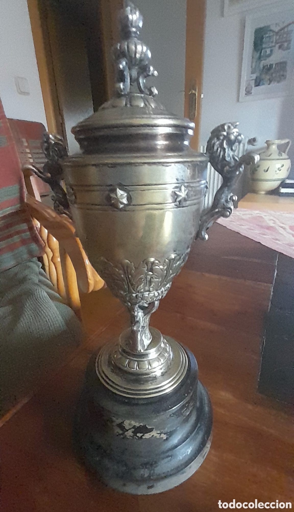 Vintage: Trofeo de pelota pala Madrid - Foto 3