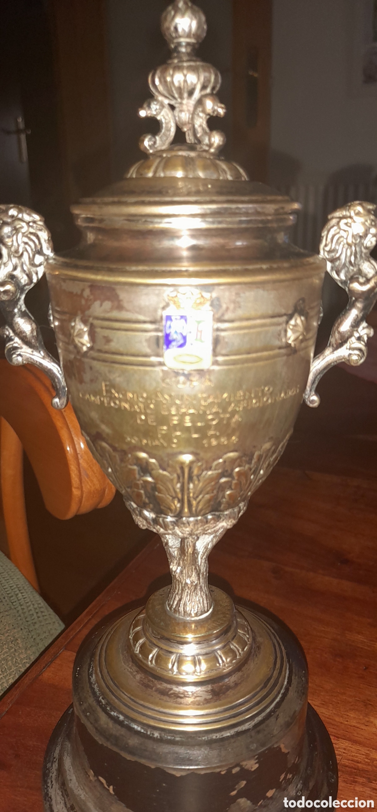 Vintage: Trofeo de pelota pala Madrid - Foto 6