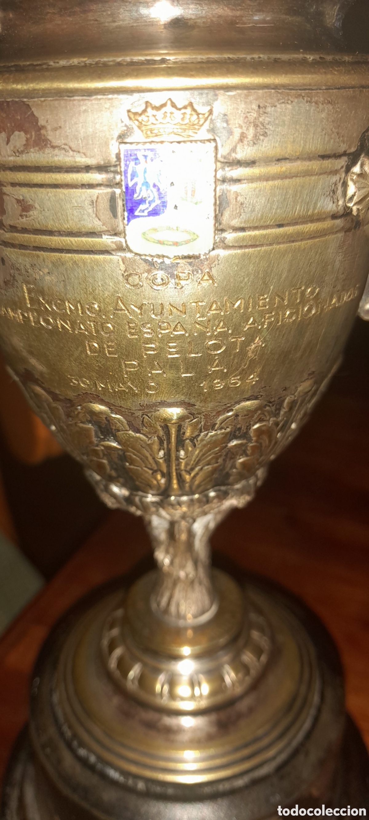 Vintage: Trofeo de pelota pala Madrid - Foto 9