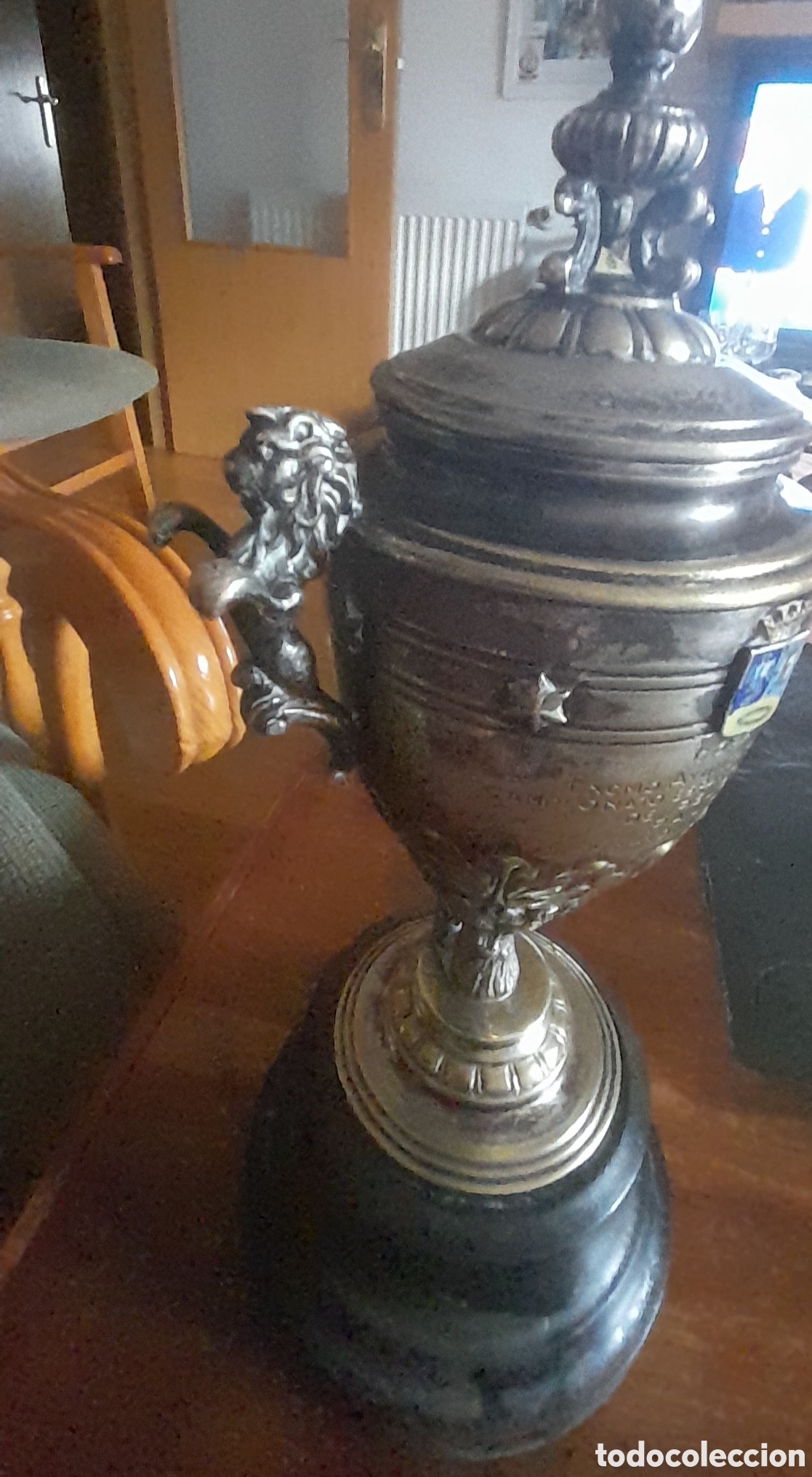 Vintage: Trofeo de pelota pala Madrid - Foto 1