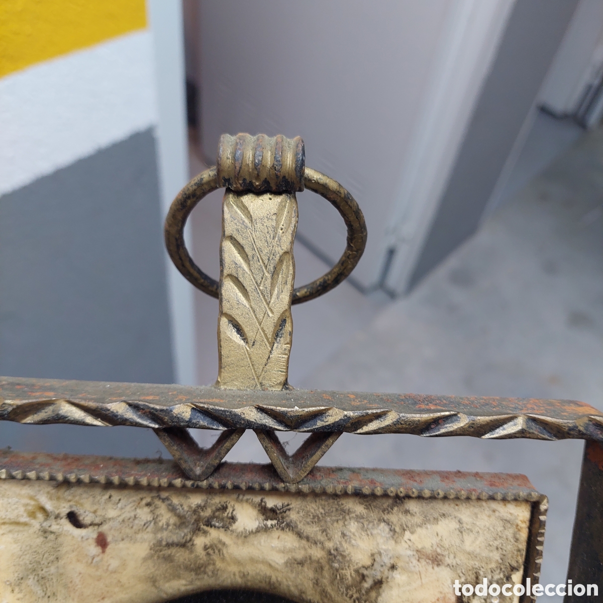 Vintage: Cuadro de bronce antiguo. - Foto 4