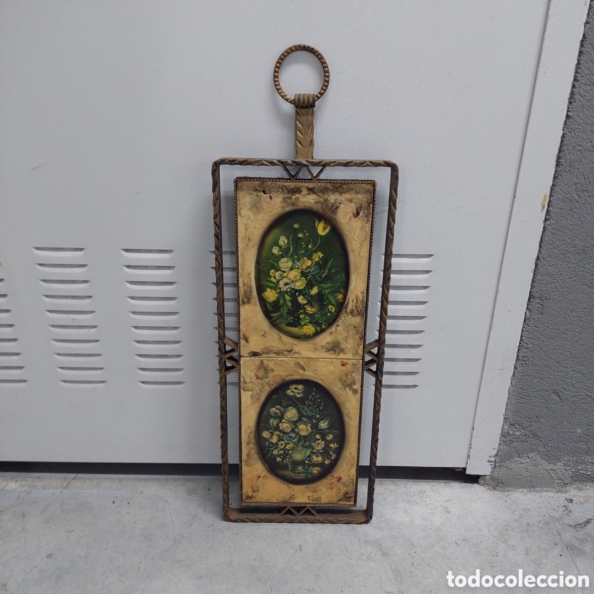 Vintage: Cuadro de bronce antiguo. - Foto 1