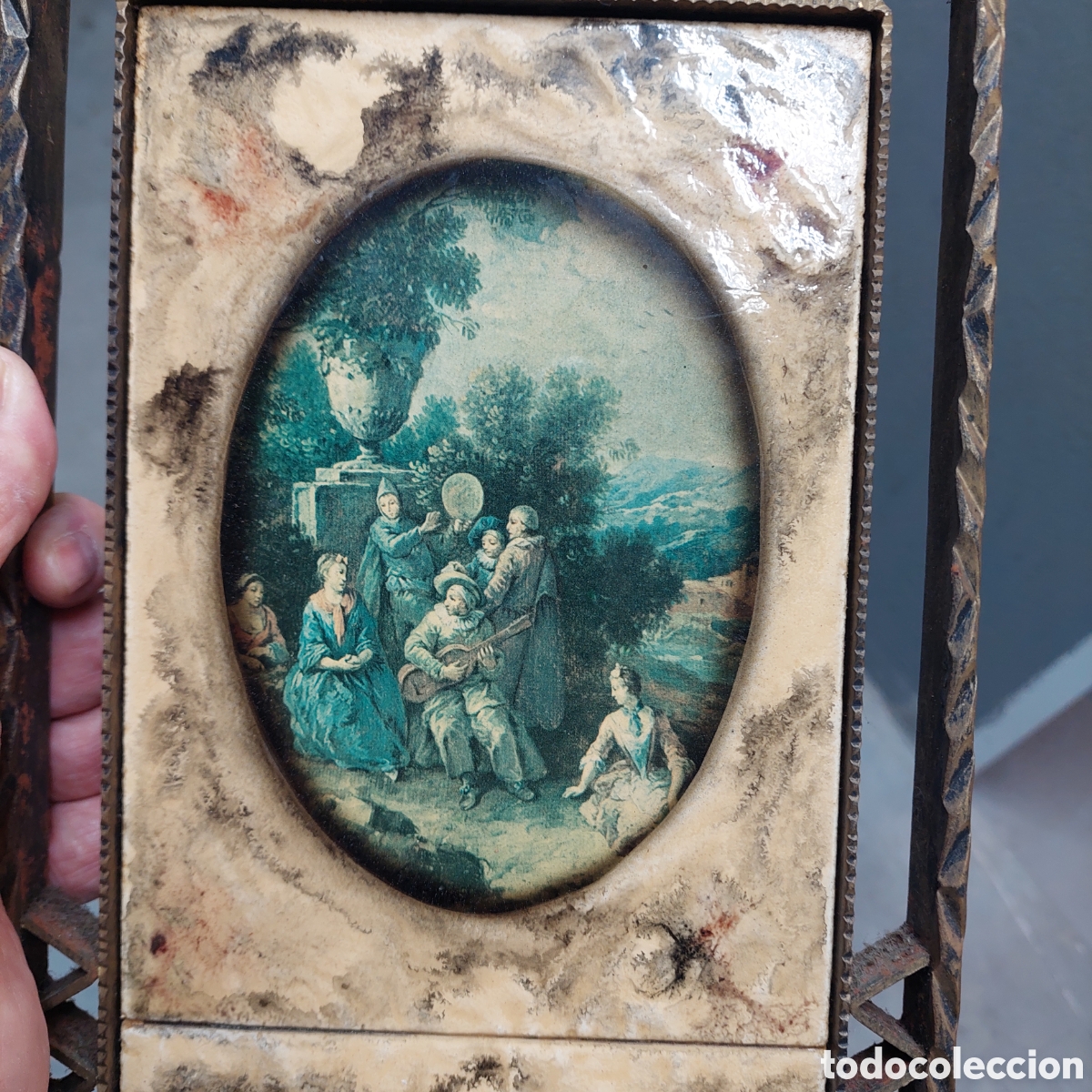 Vintage: Cuadro bronce antiguo. - Foto 3