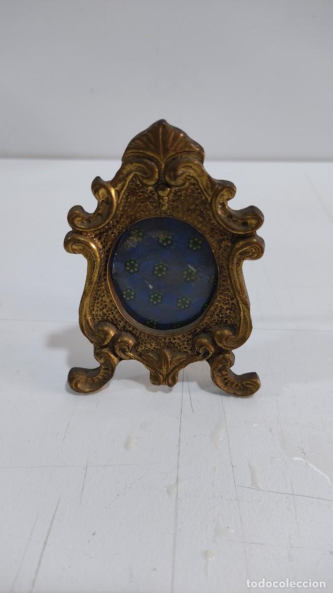 Vintage: 1059 PORTA RETRATROS DE SOBREMESA DE BRONCE FUNDIDO, A&Ntilde;OS 70