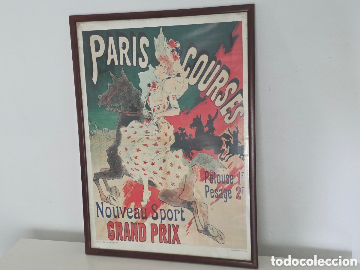 Vintage: cuadro vintage paris courses grand prix decoracion retro