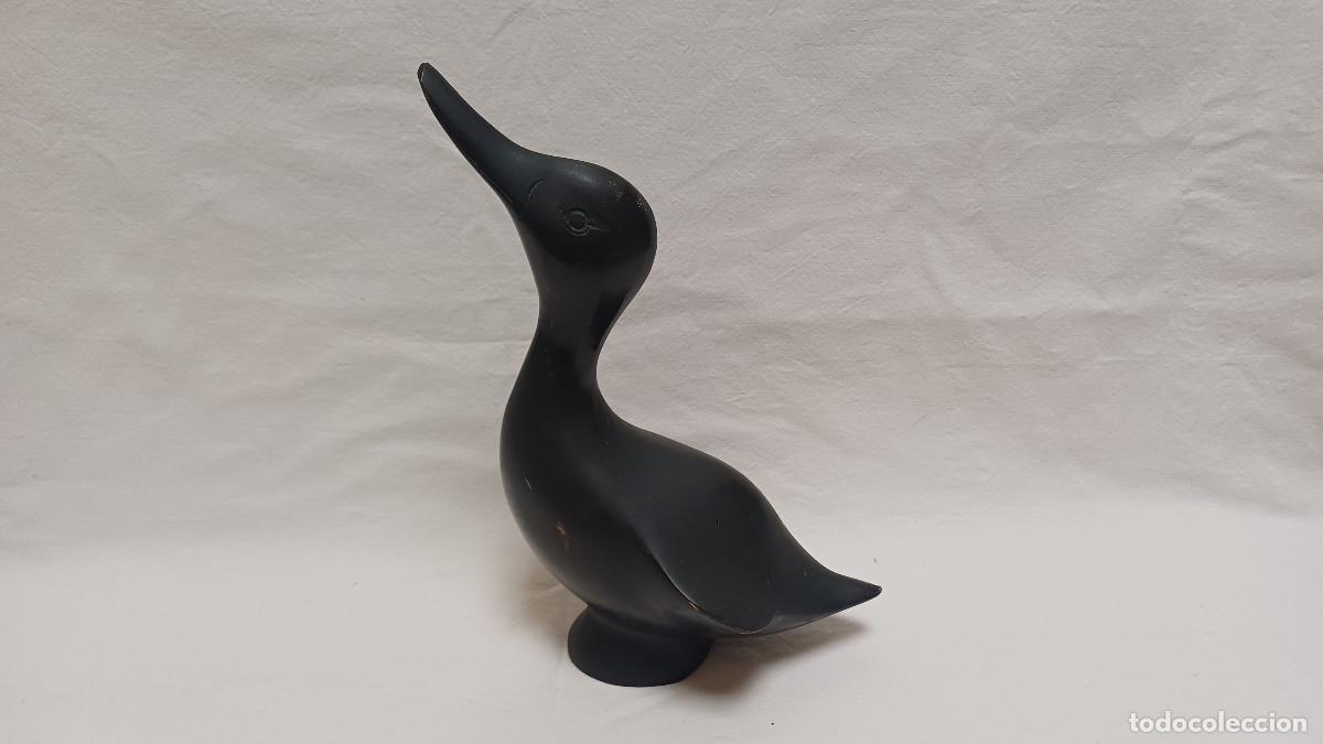Vintage: FIGURA DE PATO EN BRONCE/LATON HECHO EN COREA - Foto 1