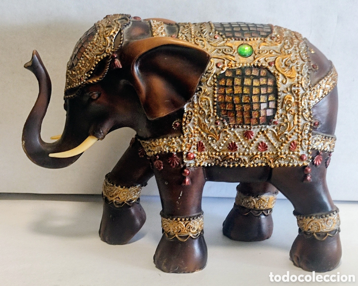 Vintage: escultura elefante indio