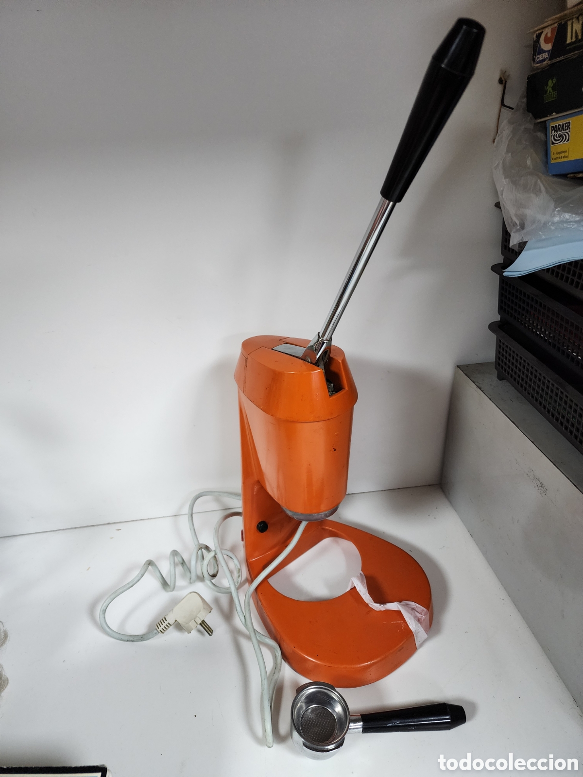 Vintage: Cafetera vintage naranja