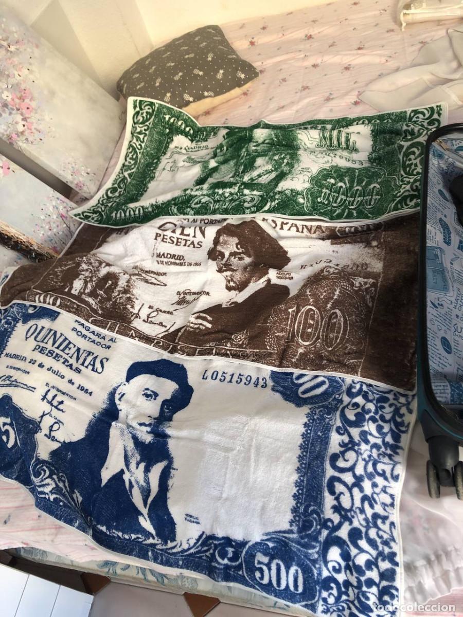 Vintage: Toallas billetes de pesetas