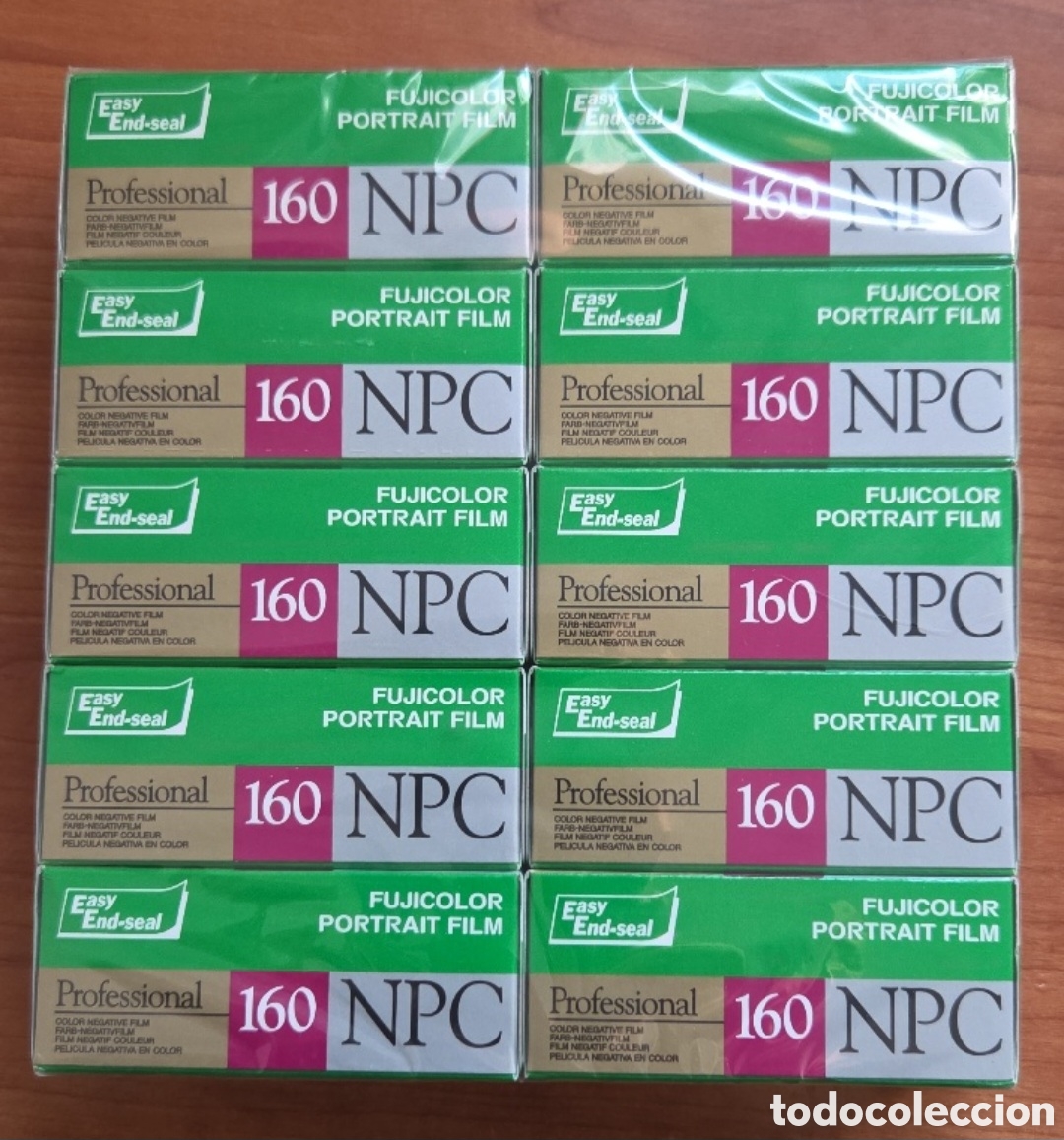 Vintage: Pack 10 Carretes Fujifilm NPC 160 Professional Formato 120 Precintado