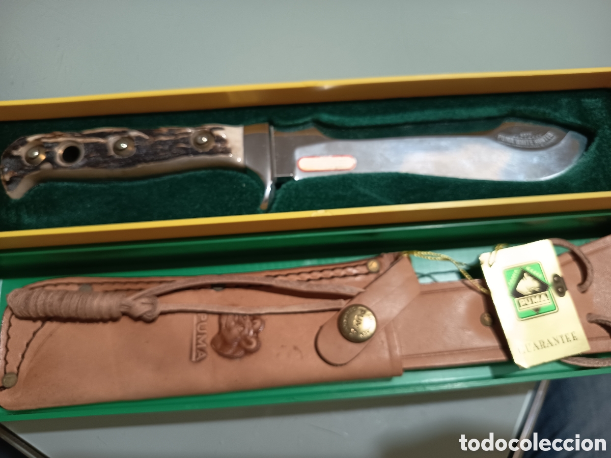 Vintage: Machete antiguo puma White hunter octubre 1976