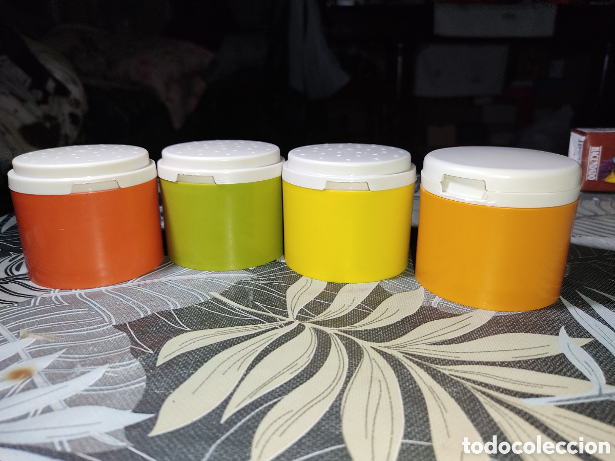 Vintage: Juego de especieros Tupperware modular,original a&ntilde;os 70. - Foto 3