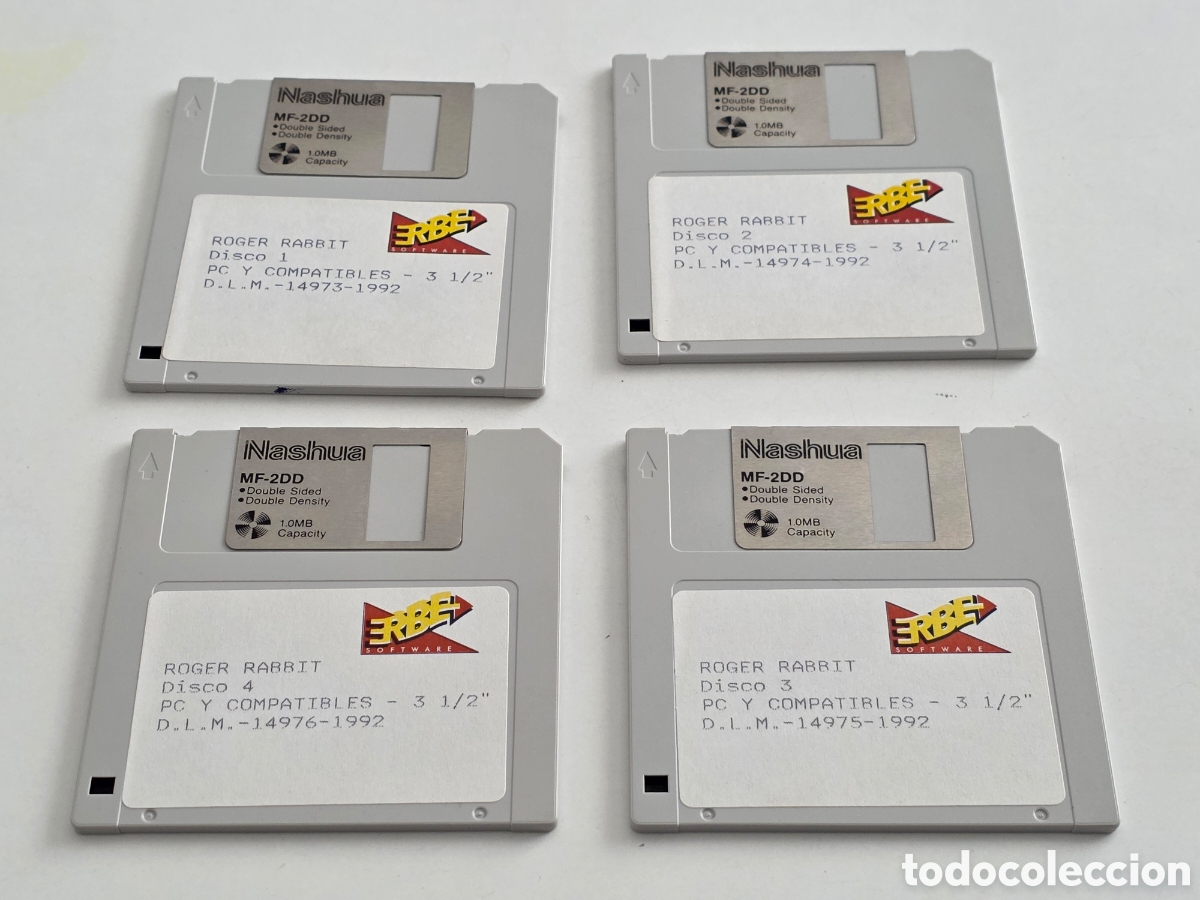 Vintage: roger rabbit pc disquetes 3.5 funcionando completo