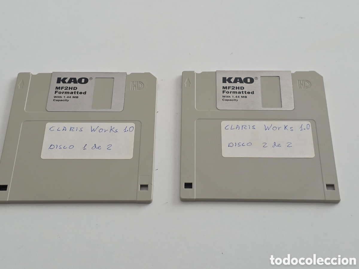 Vintage: lote disquetes pc retro clarisworks 1.0 completo vintage