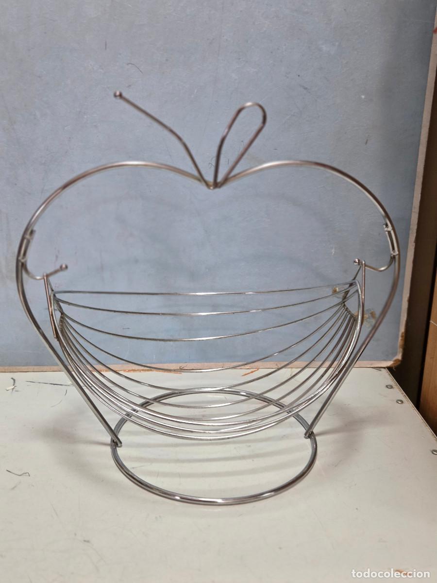 Vintage: frutero de acero vintage