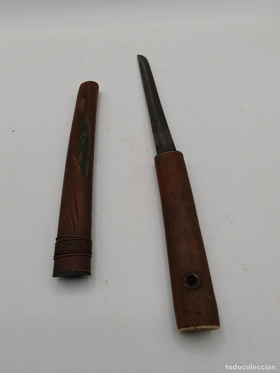 Vintage: Cuchillo Japones,con marca JAPAN, en la hoja ,39gm, 25cm.