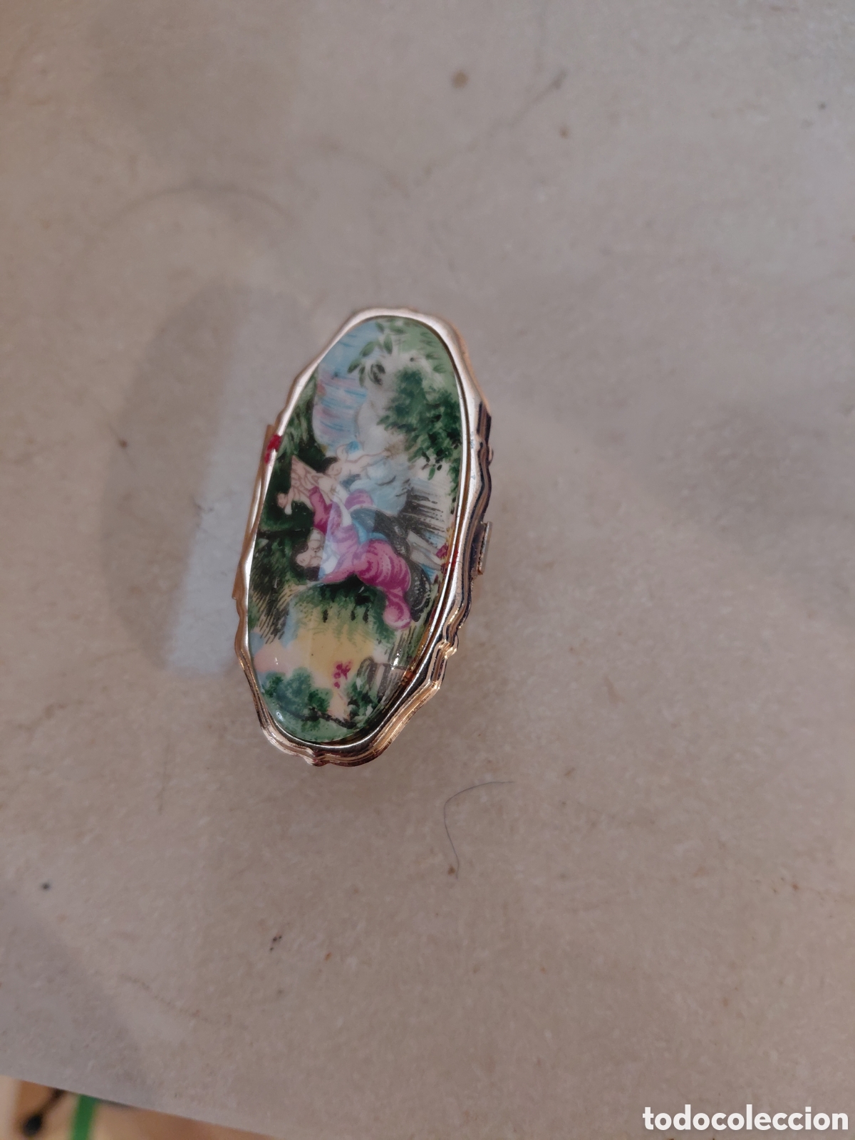 Vintage: Porta lapiz labios con espejo