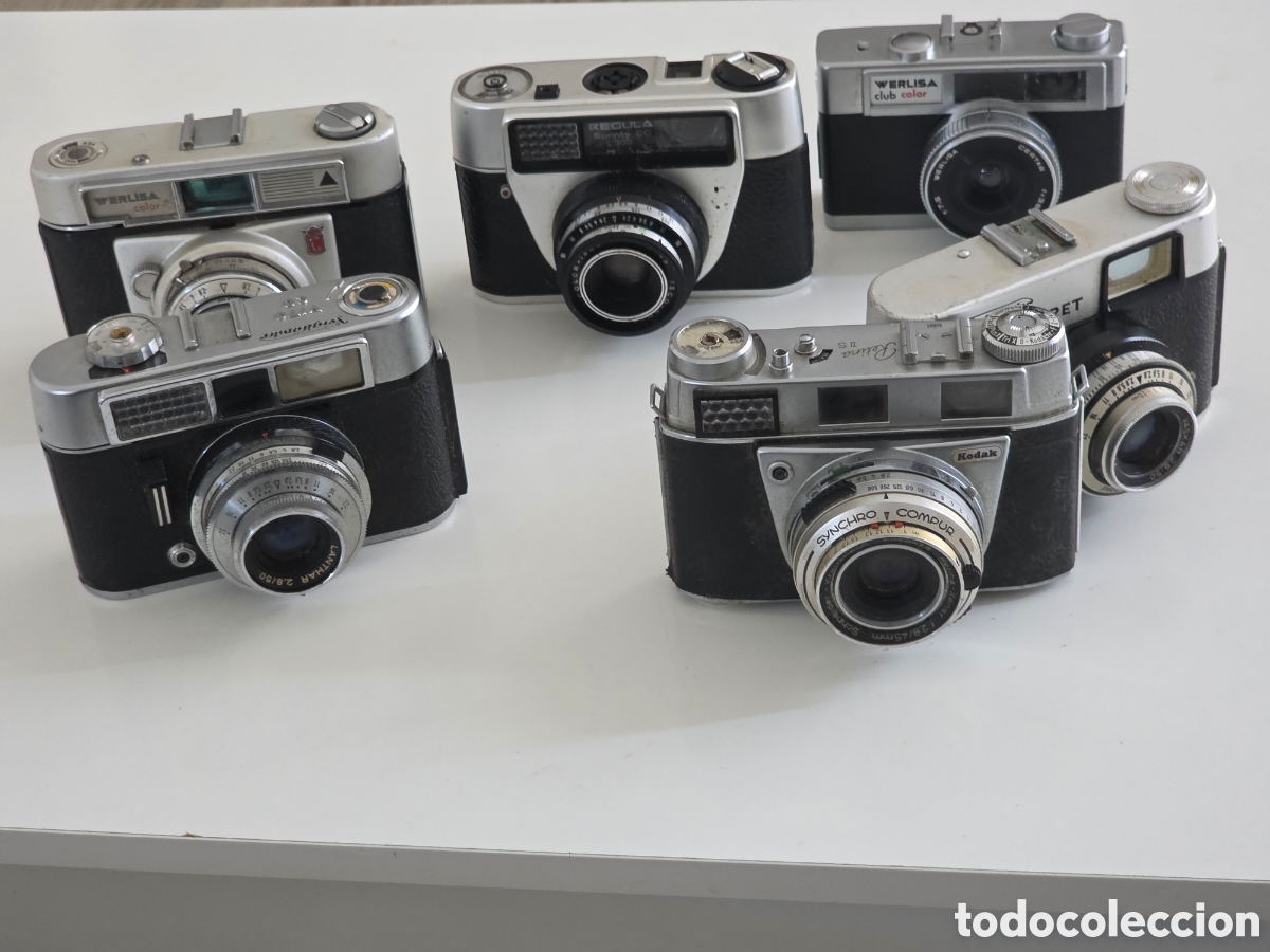 Vintage: lote camaras analogicas antiguas kodak voigtlander werlisa