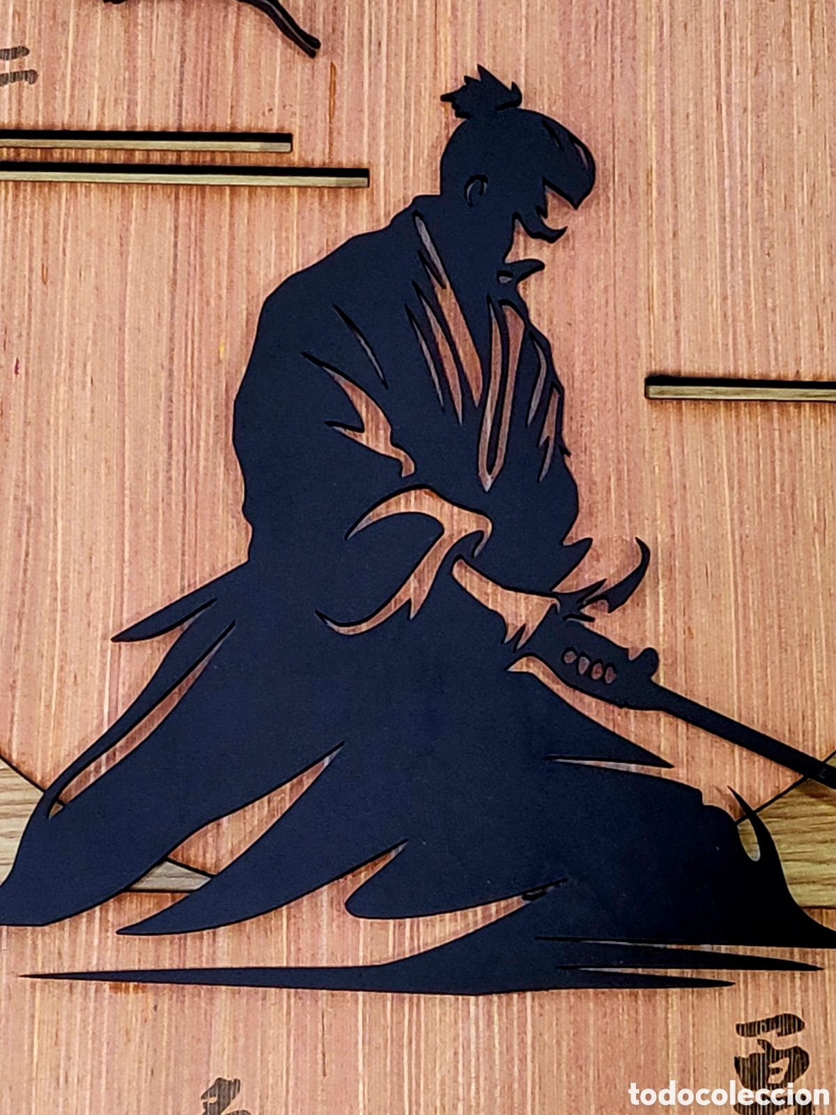 Vintage: Decoraci&oacute;n mural Samurai artesanal en madera - Foto 2