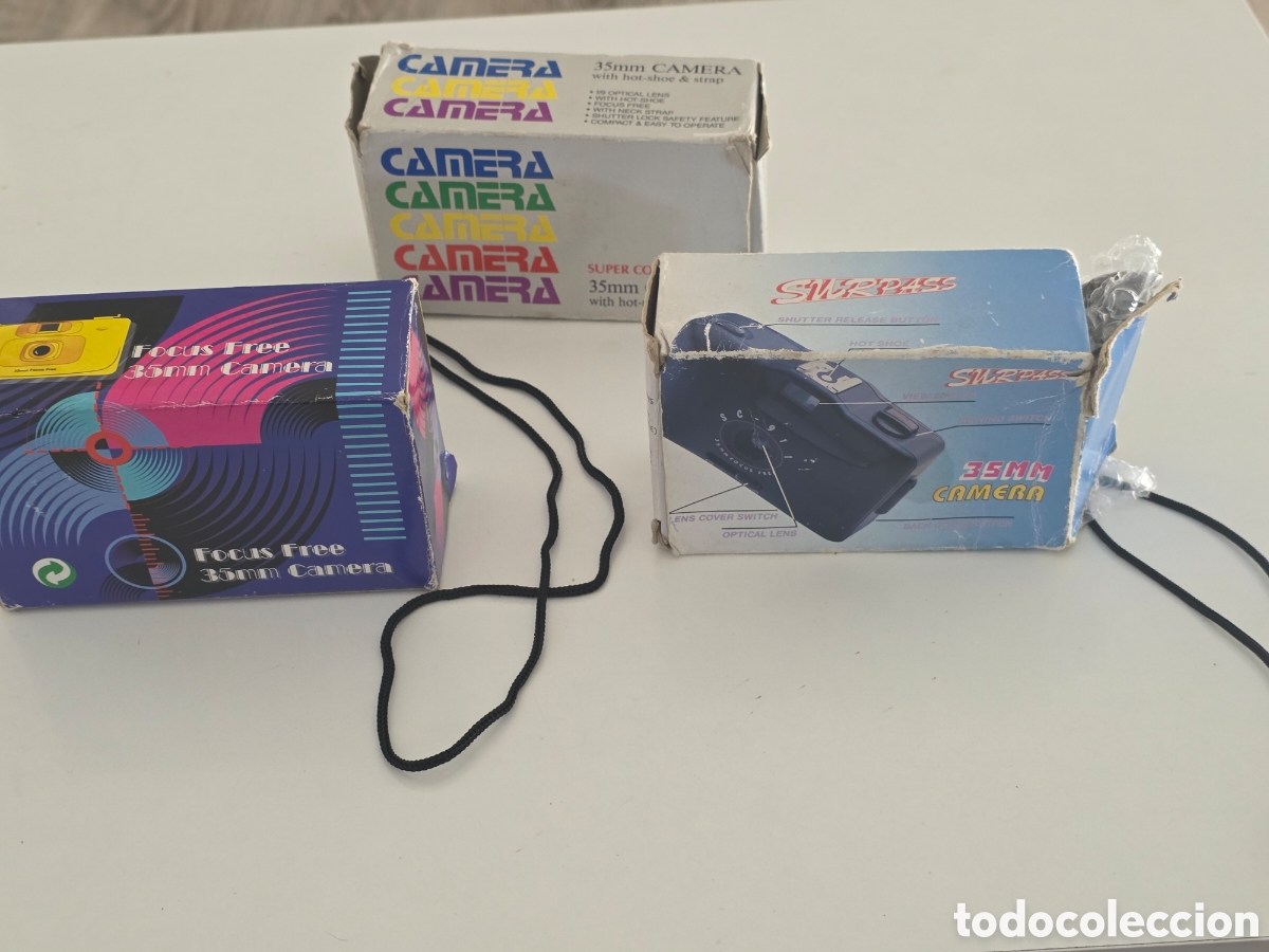 Vintage: lote 3 c&aacute;maras 35mm anal&oacute;gicas