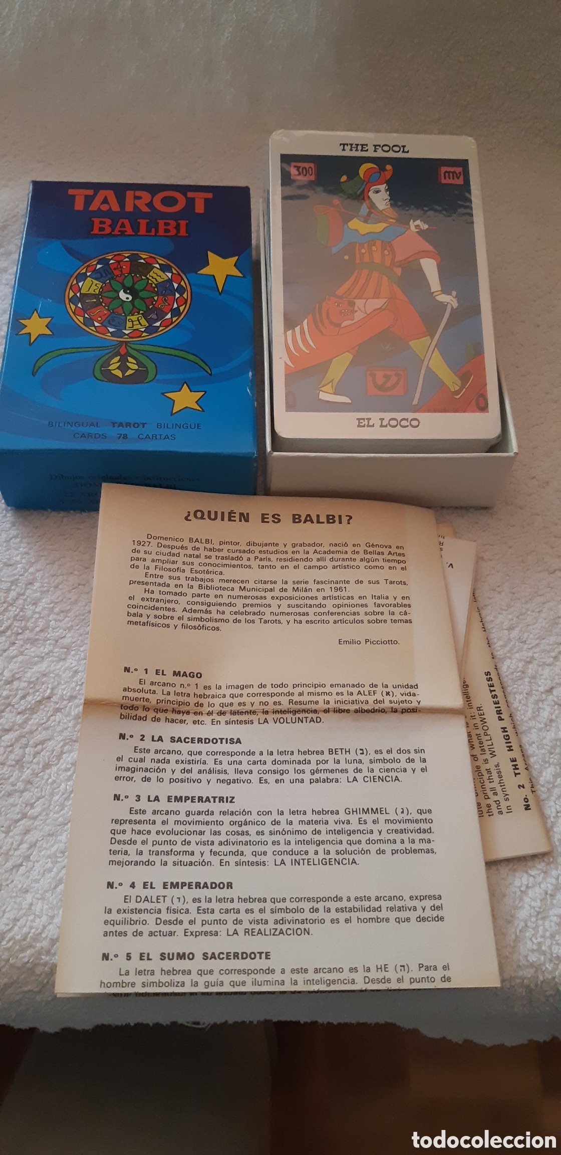 Vintage: Baraja Tarot Domenico Albi. Con precinto